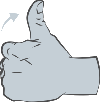 Put your thumb up